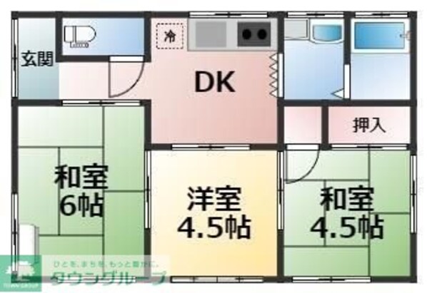 菅谷町貸家の物件間取画像